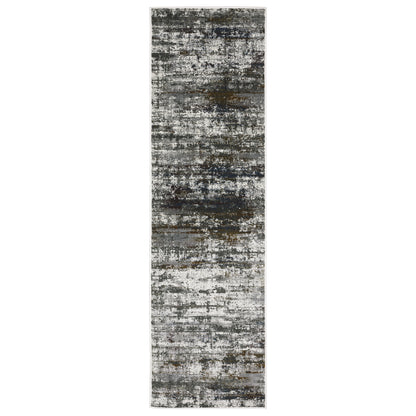 Gemini Charcoal Grey Modern & Contemporary Abstract Indoor Rug