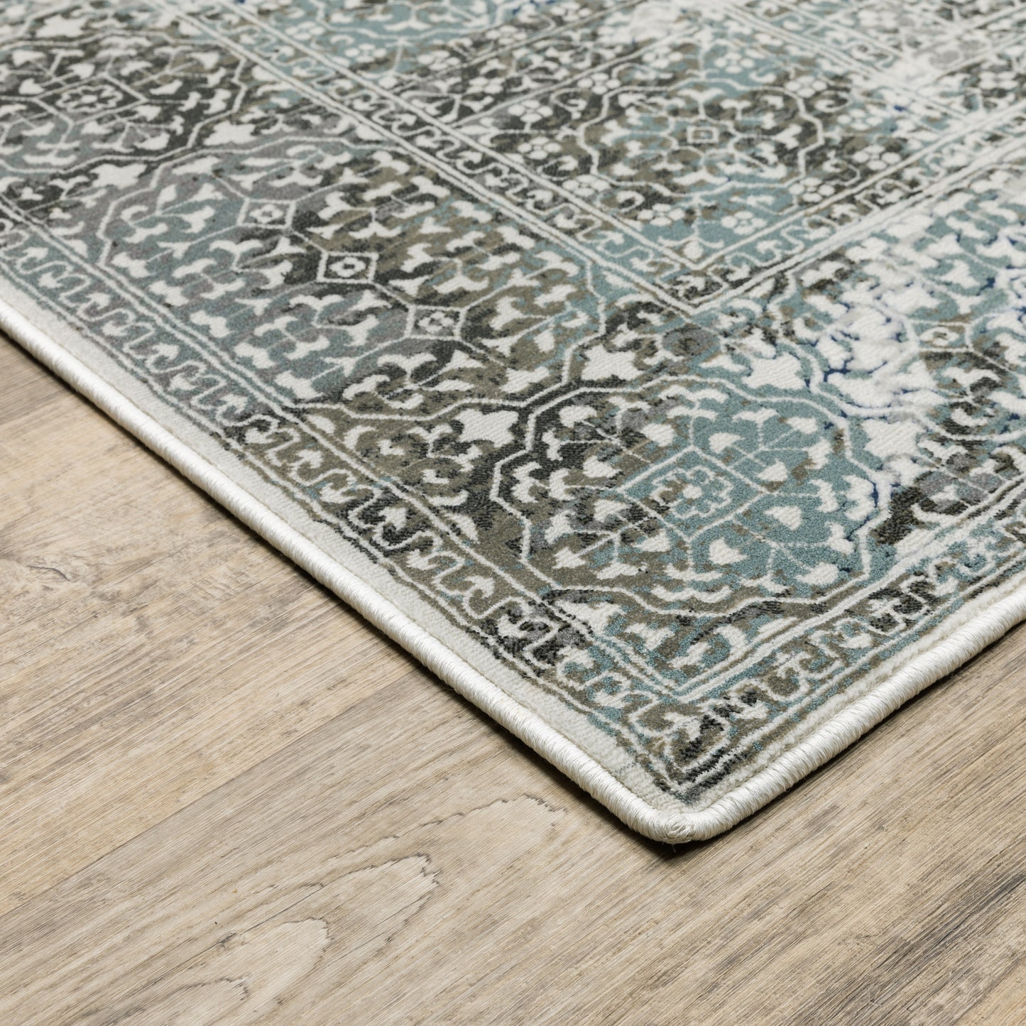 Gemini Grey Multi Modern & Contemporary Oriental Indoor Rug