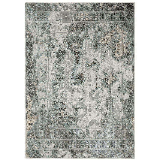 Gemini Grey Multi Modern & Contemporary Oriental Indoor Rug