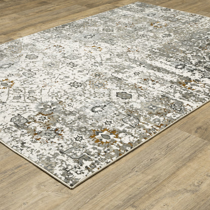 Gemini Ivory Multi Modern & Contemporary Oriental Indoor Rug