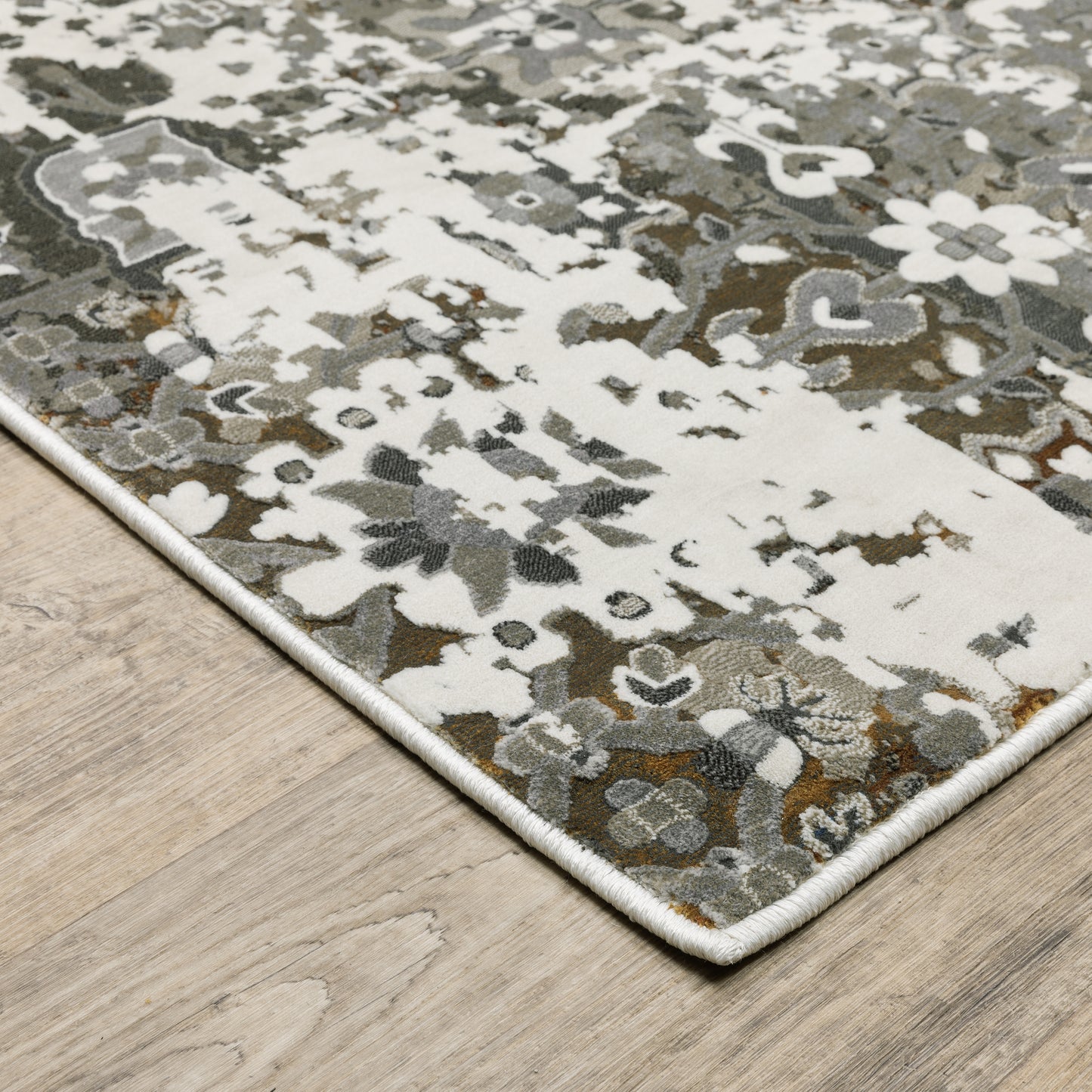 Gemini Ivory Multi Modern & Contemporary Oriental Indoor Rug