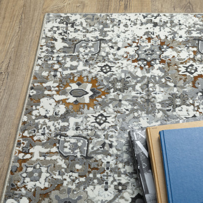 Gemini Ivory Multi Modern & Contemporary Oriental Indoor Rug