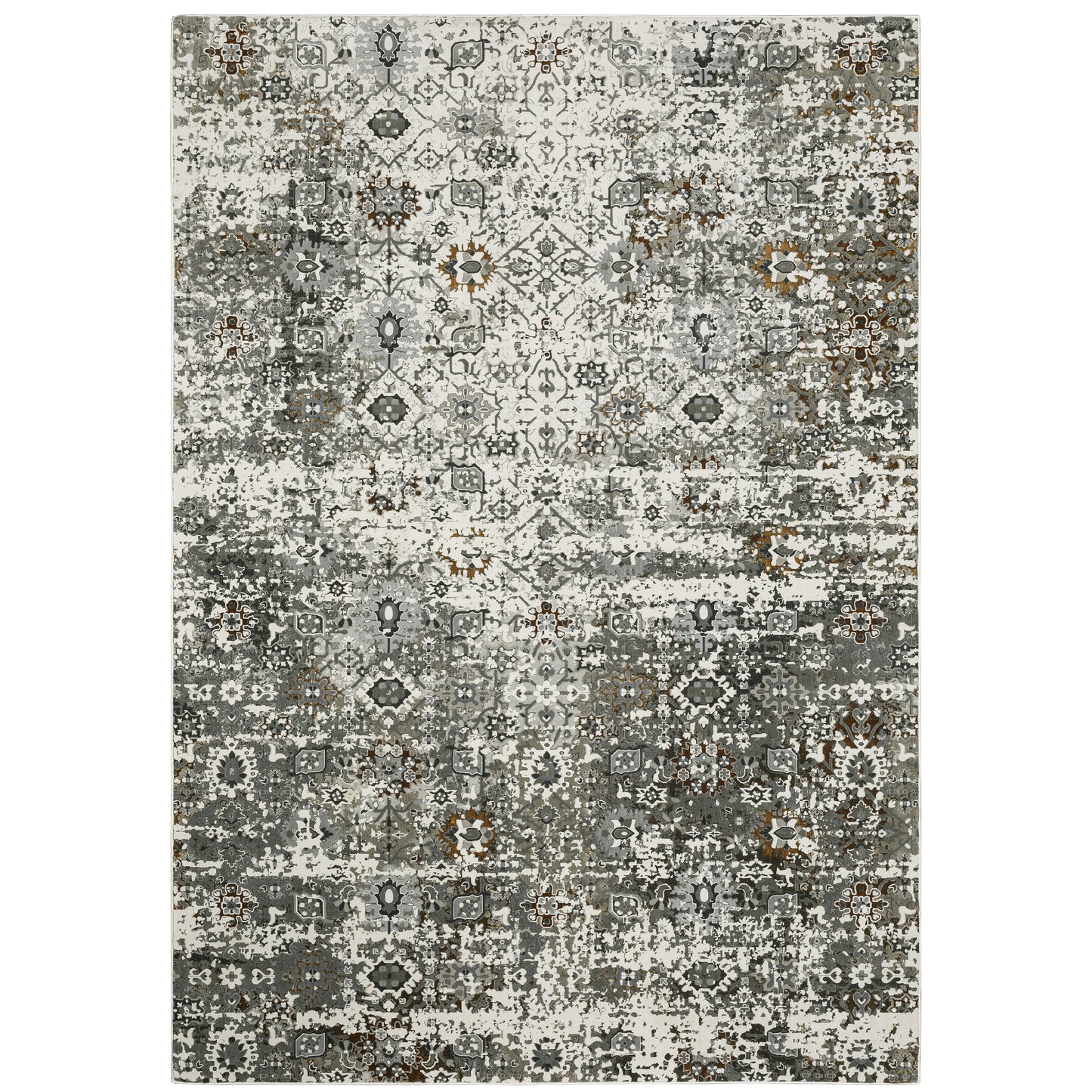 Gemini Ivory Multi Modern & Contemporary Oriental Indoor Rug