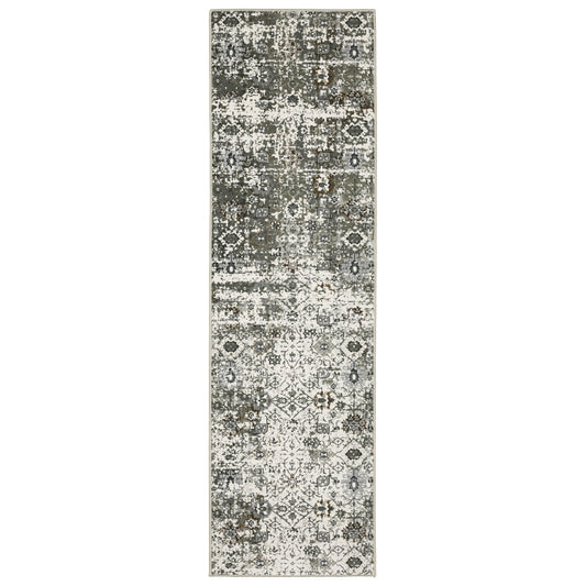 Gemini Ivory Multi Modern & Contemporary Oriental Indoor Rug