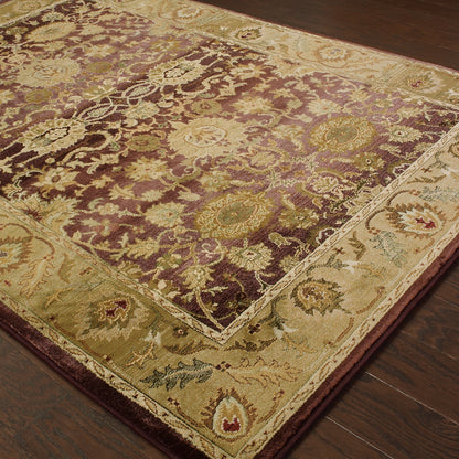 Generations Purple Gold Transitional Oriental Indoor Rug