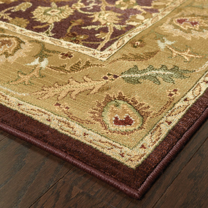 Generations Purple Gold Transitional Oriental Indoor Rug