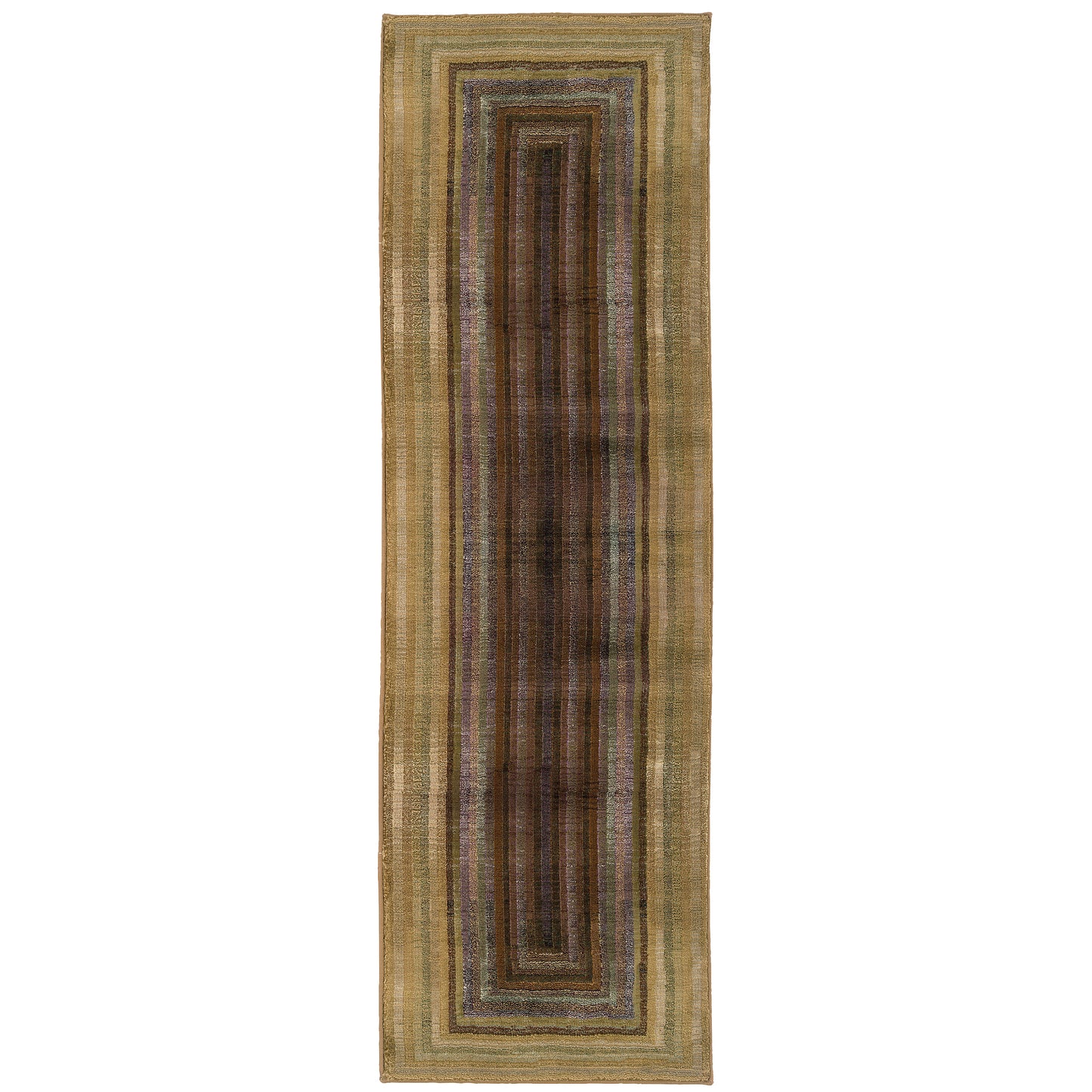 Generations Beige Green Modern & Contemporary Geometric Indoor Rug