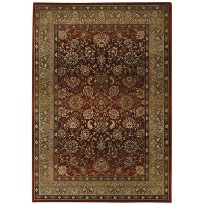 Generations Red Beige Traditional Oriental Indoor Rug