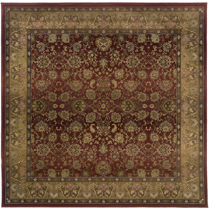 Generations Red Beige Traditional Oriental Indoor Rug