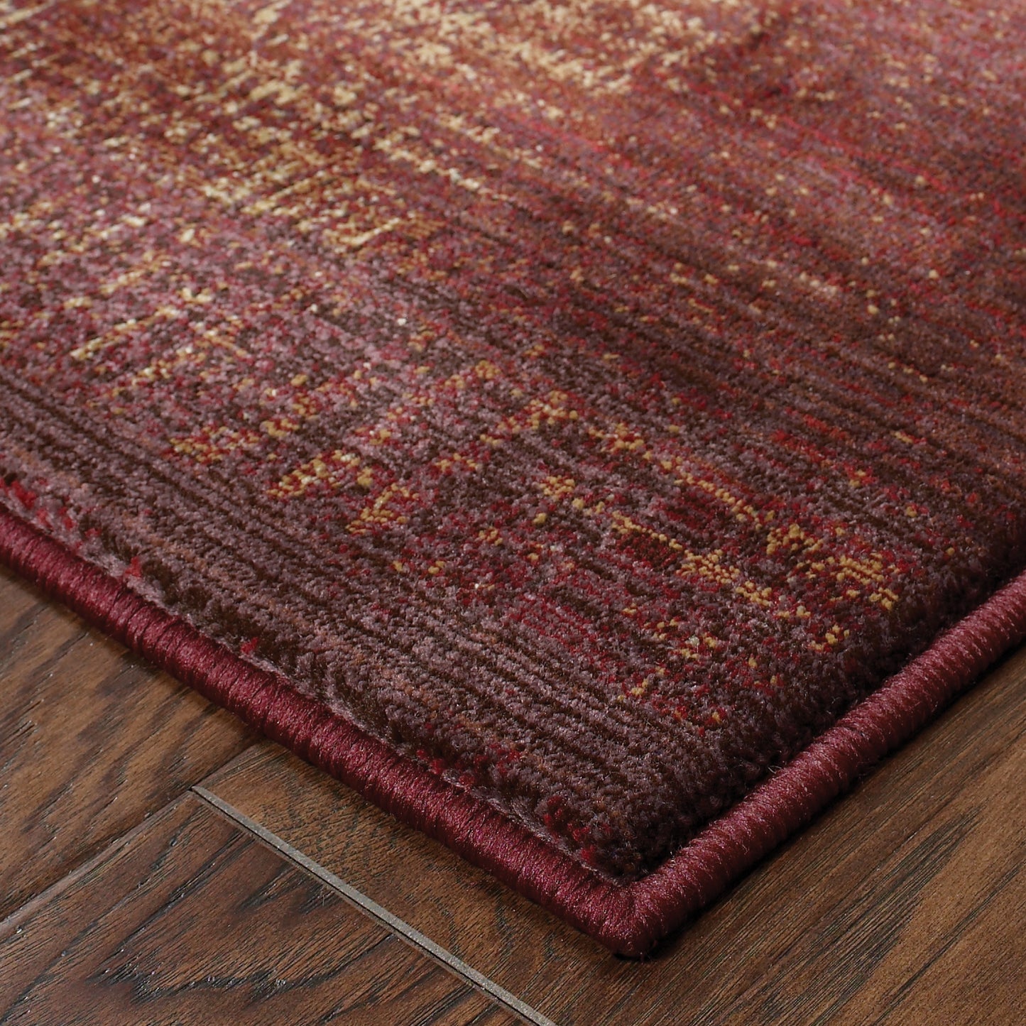 Generations Red Beige Modern & Contemporary Border Indoor Rug