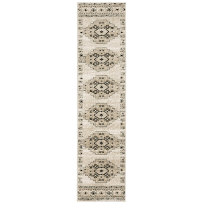 Georgia Ivory Grey Farmhouse Southwest/Lodge Indoor Rug