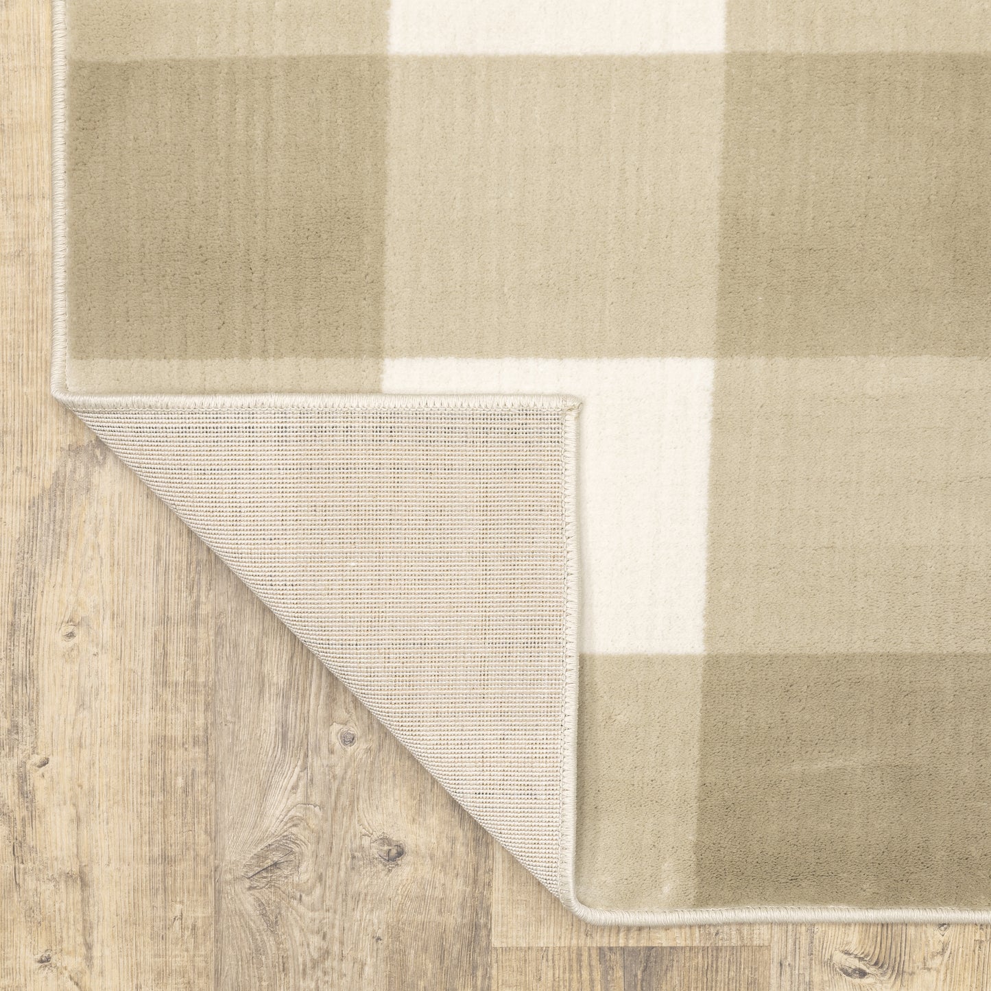 Georgia Beige Ivory Farmhouse Geometric Indoor Rug