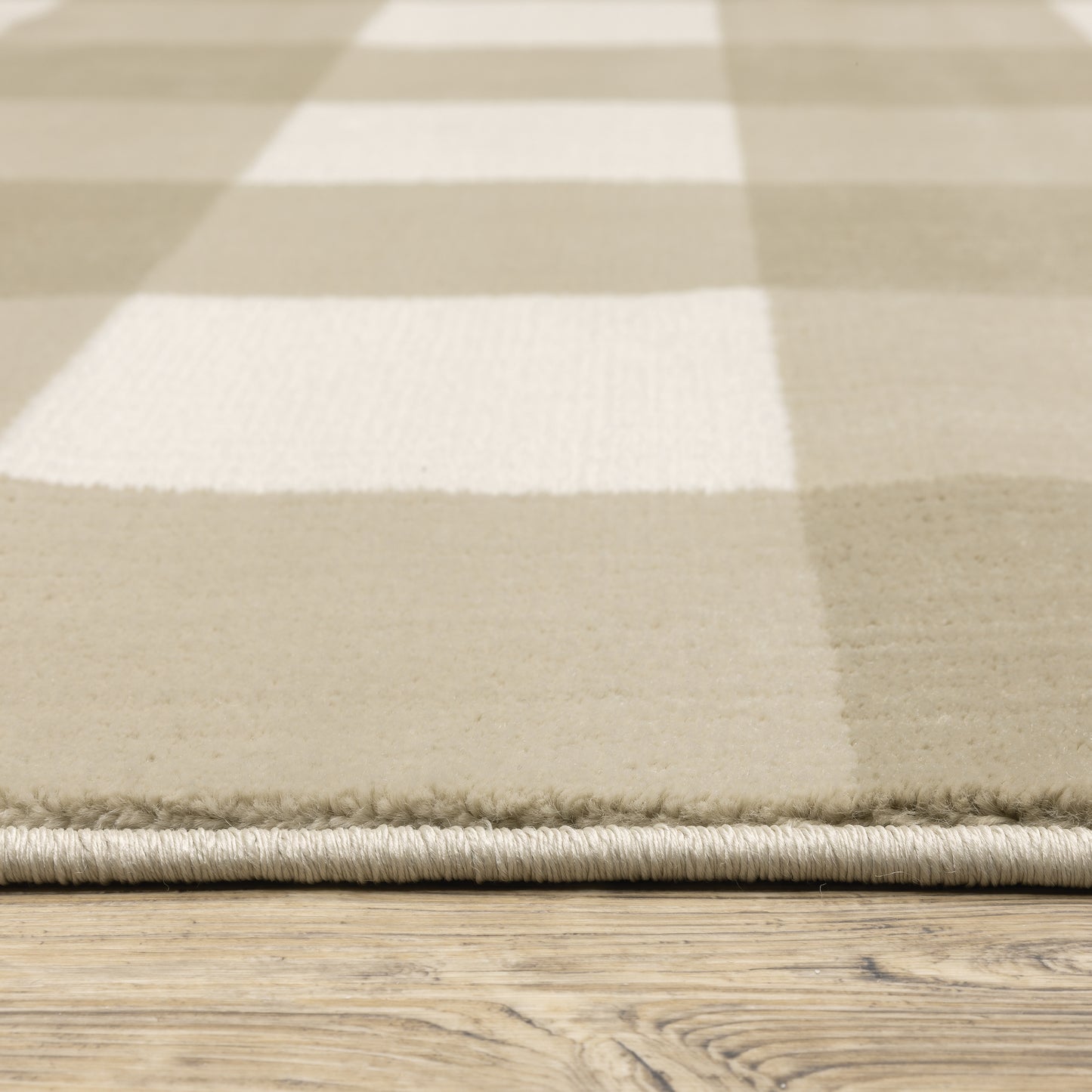 Georgia Beige Ivory Farmhouse Geometric Indoor Rug