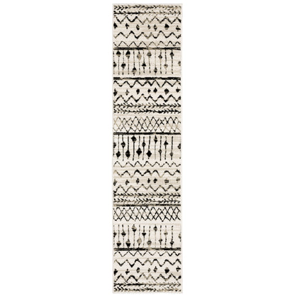 Georgia Ivory Black Bohemian Southwest/Lodge Indoor Rug