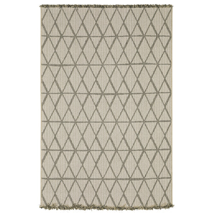 Gillian Beige Black Casual Geometric Ulimate Performance - Indoor/Outdoor Rug