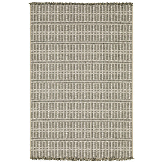 Gillian Beige Black Casual Geometric Ulimate Performance - Indoor/Outdoor Rug