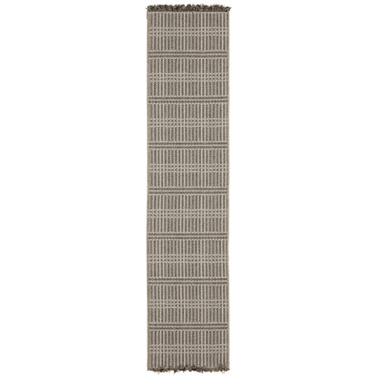 Gillian Beige Black Casual Geometric Ulimate Performance - Indoor/Outdoor Rug