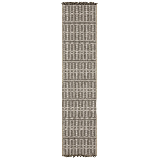 Gillian Beige Black Casual Geometric Ulimate Performance - Indoor/Outdoor Rug