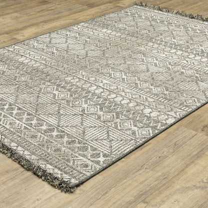 Gillian Beige Black Casual Geometric Ulimate Performance - Indoor/Outdoor Rug