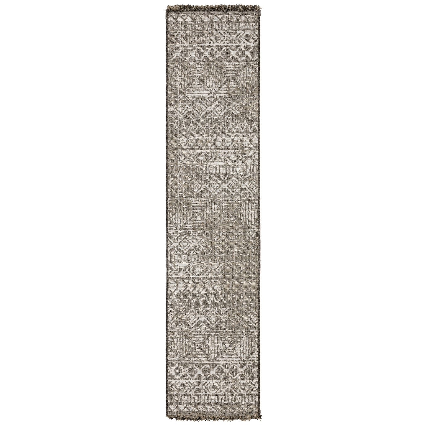 Gillian Beige Black Casual Geometric Ulimate Performance - Indoor/Outdoor Rug