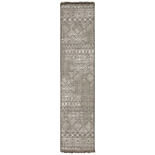 Gillian Beige Black Casual Geometric Ulimate Performance - Indoor/Outdoor Rug