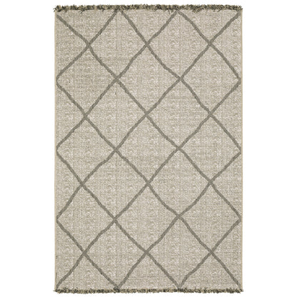 Gillian Beige Black Casual Geometric Ulimate Performance - Indoor/Outdoor Rug