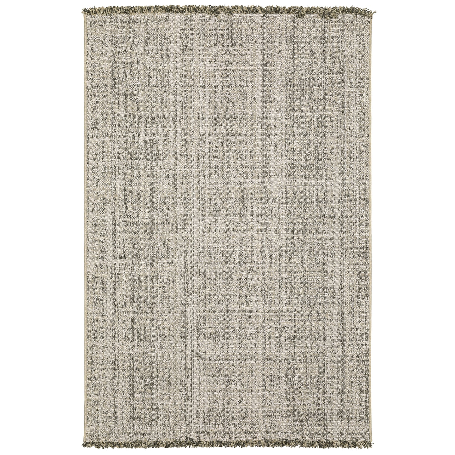 Gillian Beige Black Casual Solid Ulimate Performance - Indoor/Outdoor Rug