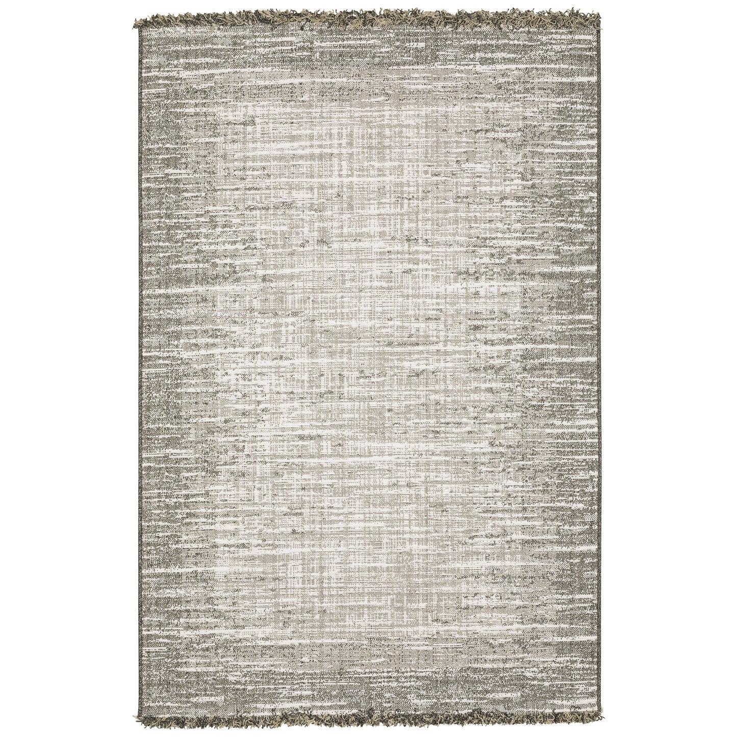 Gillian Beige Black Casual Border Ulimate Performance - Indoor/Outdoor Rug