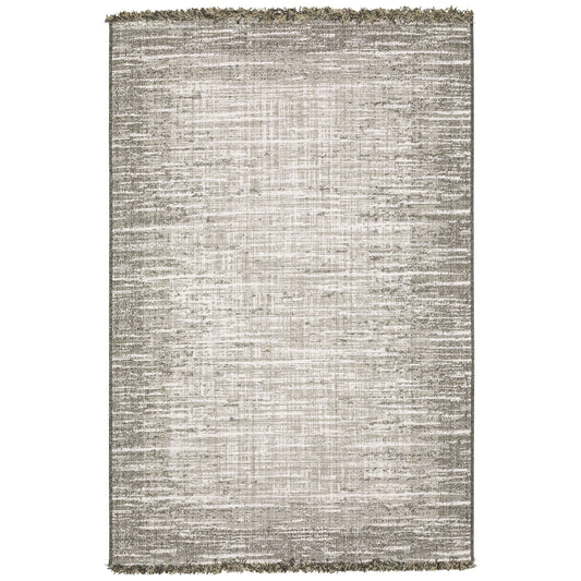 Gillian Beige Black Casual Border Ulimate Performance - Indoor/Outdoor Rug