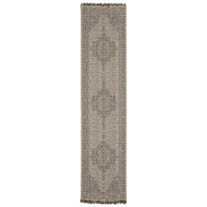 Gillian Beige Black Casual Oriental Ulimate Performance - Indoor/Outdoor Rug