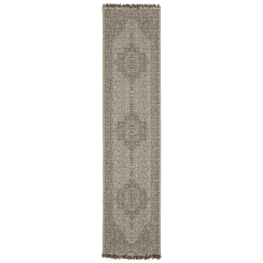 Gillian Beige Black Casual Oriental Ulimate Performance - Indoor/Outdoor Rug