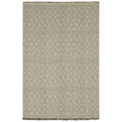 Gillian Beige Black Casual Geometric Ulimate Performance - Indoor/Outdoor Rug