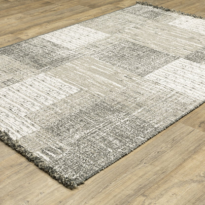 Gillian Beige Black Casual Geometric Ulimate Performance - Indoor/Outdoor Rug