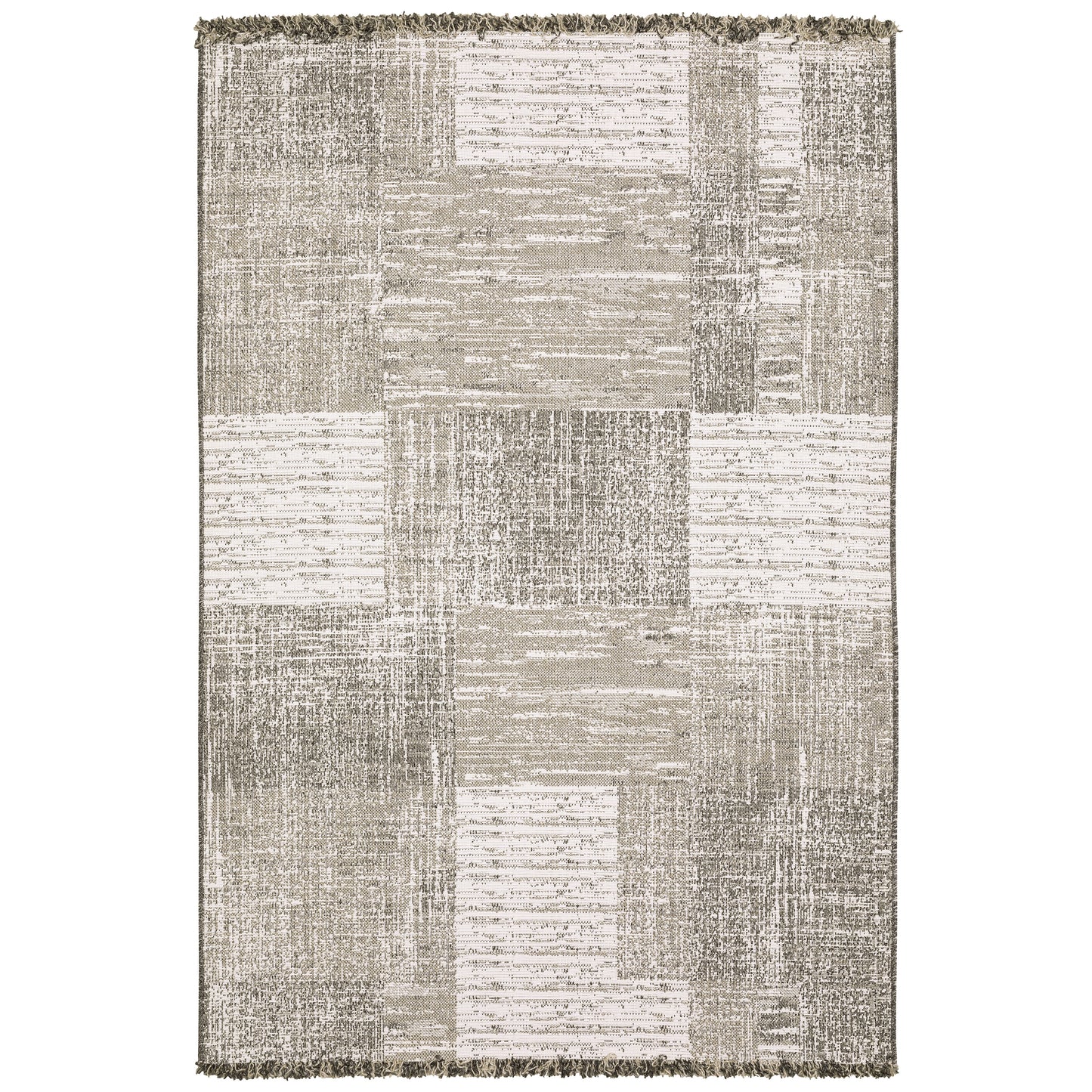 Gillian Beige Black Casual Geometric Ulimate Performance - Indoor/Outdoor Rug