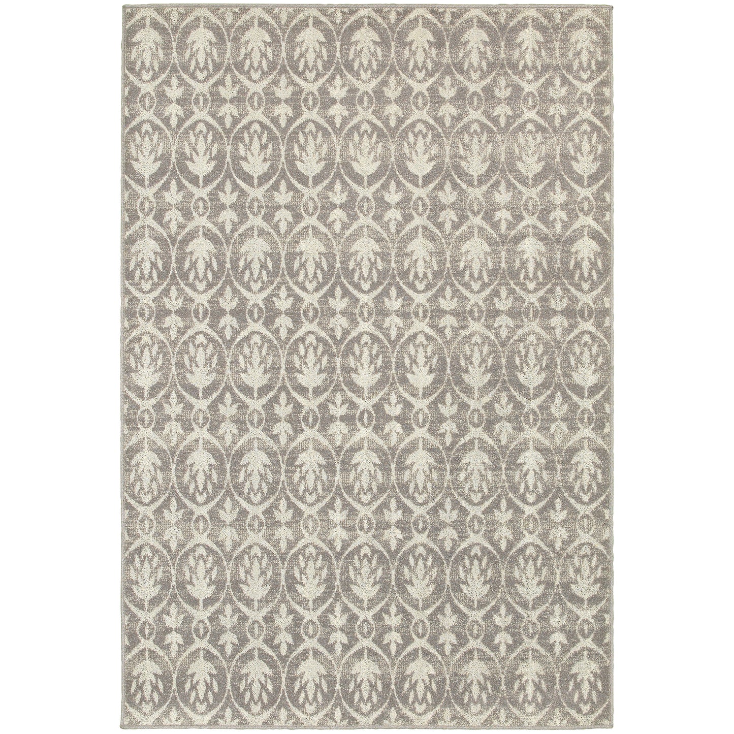 Hampton Grey Ivory Global Geometric Indoor/Outdoor Rug