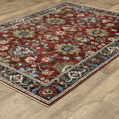 Hastings Red Multi Traditional Oriental Indoor Rug