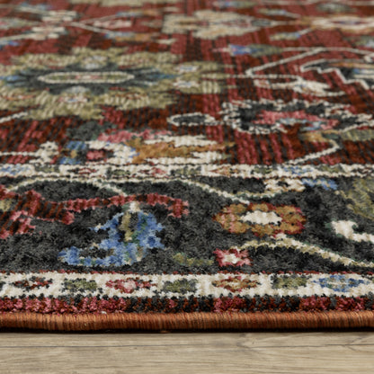 Hastings Red Multi Traditional Oriental Indoor Rug