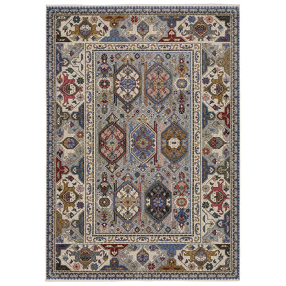 Hastings Blue Grey Traditional Persian Indoor Rug