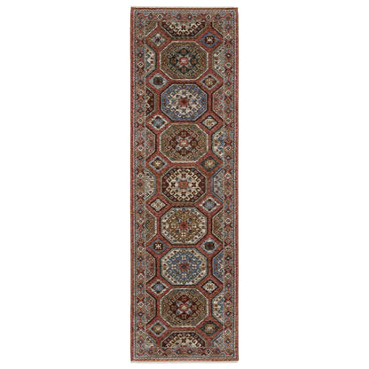 Hastings Pink Red Global Medallion Indoor Rug