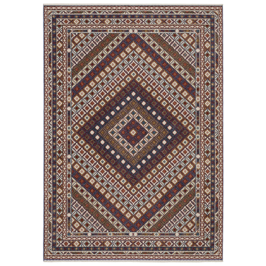 Hastings Red Multi Bohemian Diamond Indoor Rug