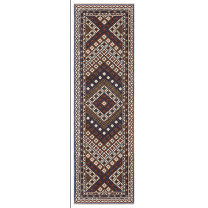 Hastings Red Multi Bohemian Diamond Indoor Rug