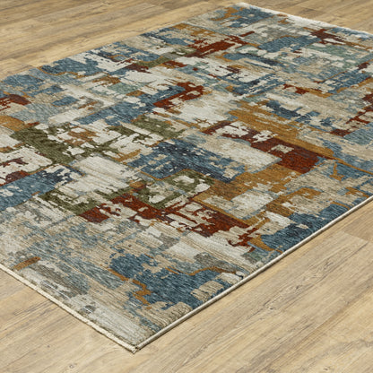 Hayden Beige Multi Modern & Contemporary Abstract Indoor Rug