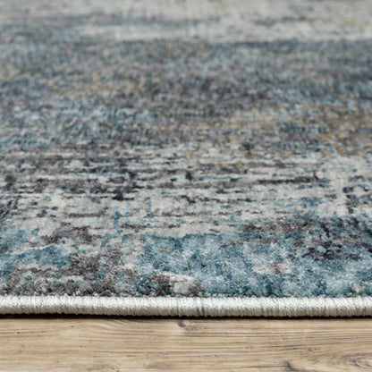 Hayden Blue Grey Modern & Contemporary Abstract Indoor Rug