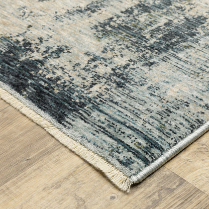 Hayden Beige Blue Modern & Contemporary Abstract Indoor Rug