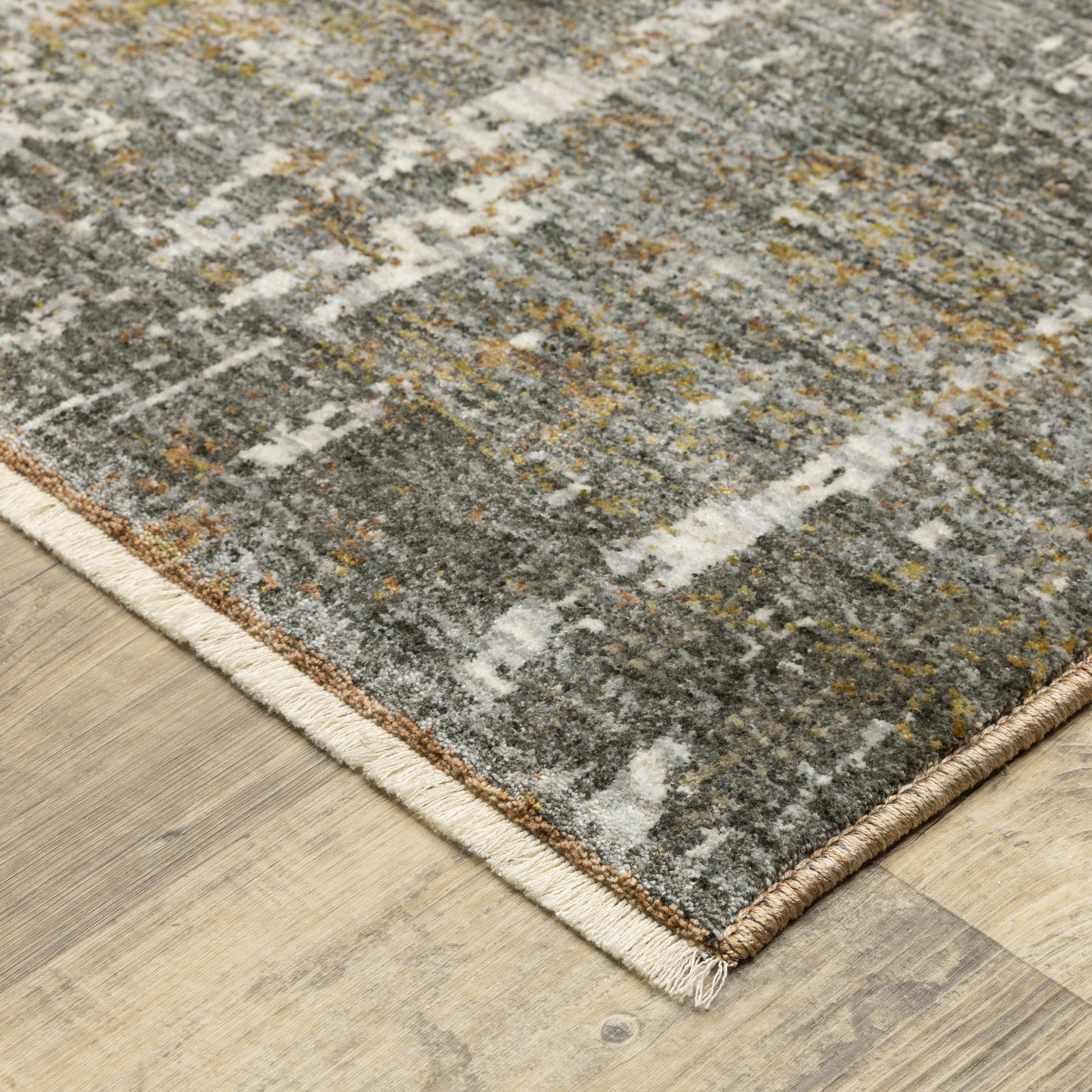 Hayden Grey Gold Modern & Contemporary Abstract Indoor Rug