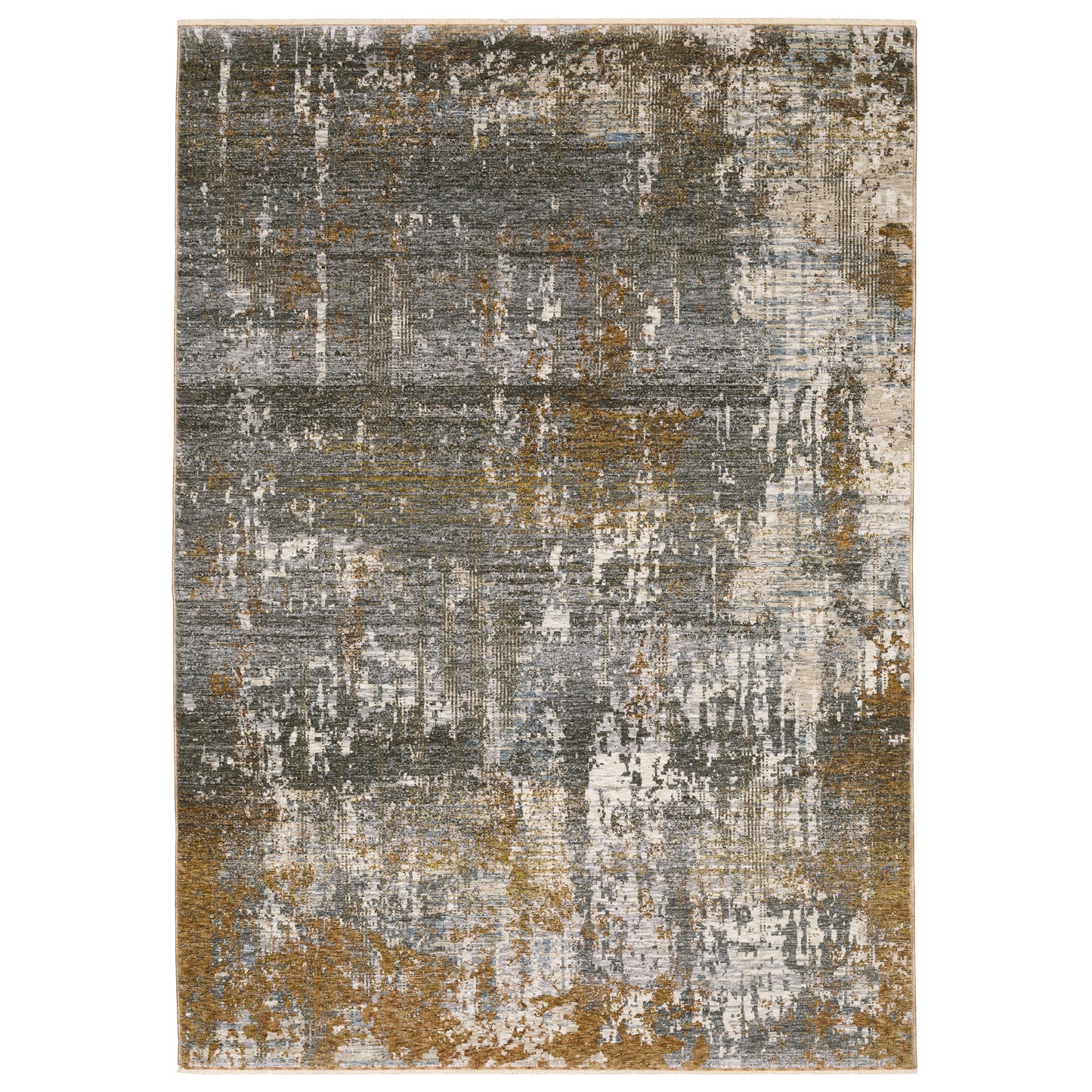 Hayden Grey Gold Modern & Contemporary Abstract Indoor Rug