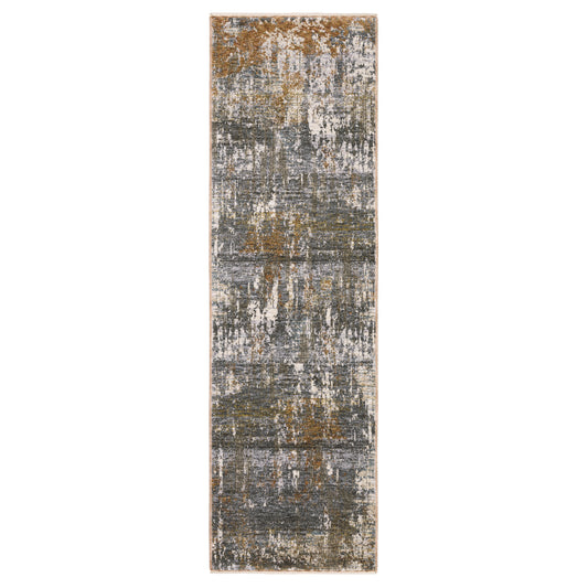 Hayden Grey Gold Modern & Contemporary Abstract Indoor Rug