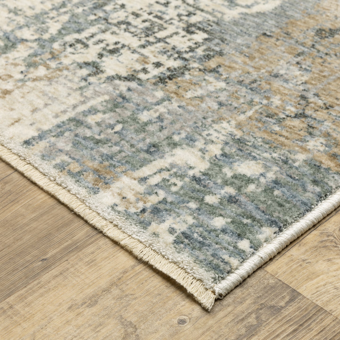 Hayden Beige Blue Modern & Contemporary Abstract Indoor Rug