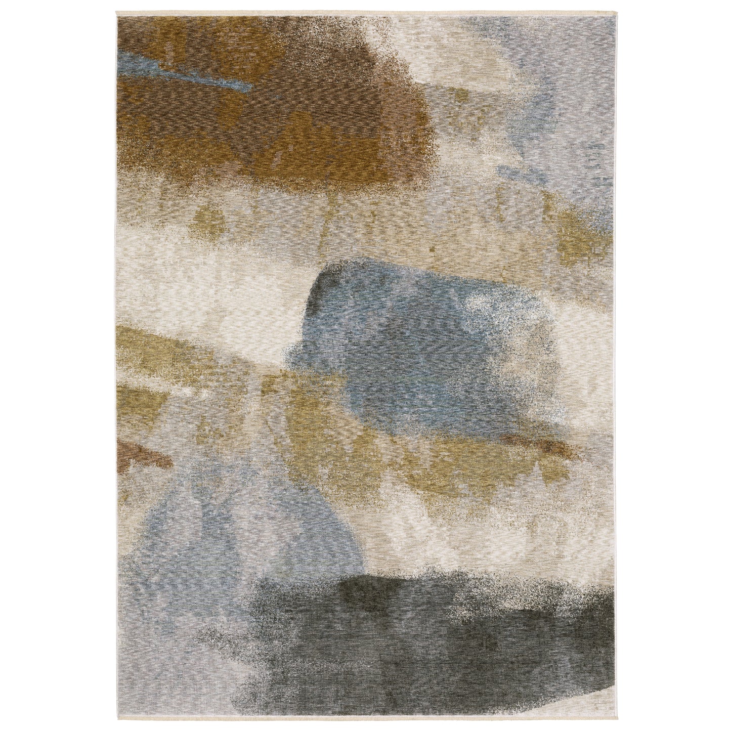 Hayden Beige Gold Modern & Contemporary Abstract Indoor Rug