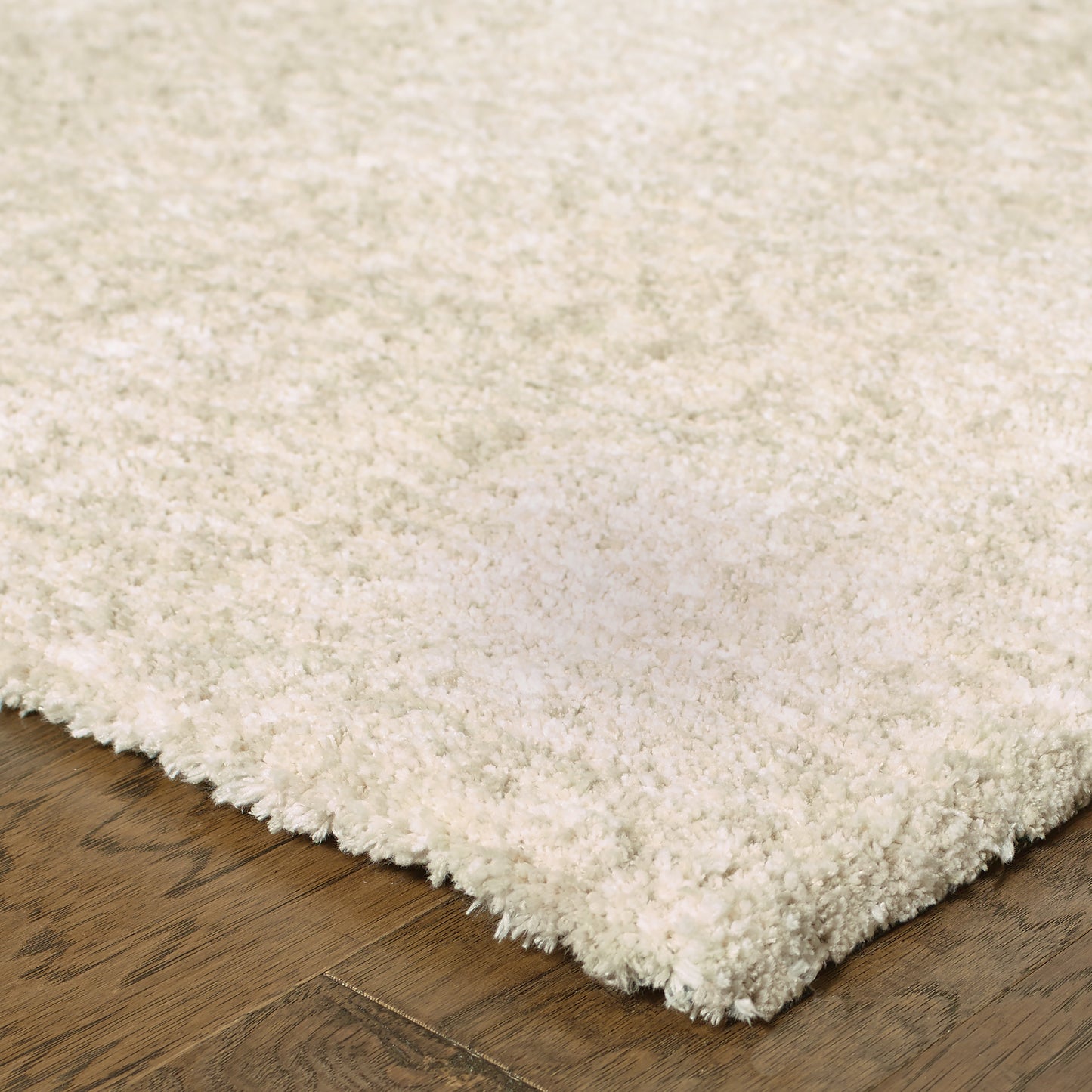 Heavenly Ivory  Shag Solid Indoor Rug